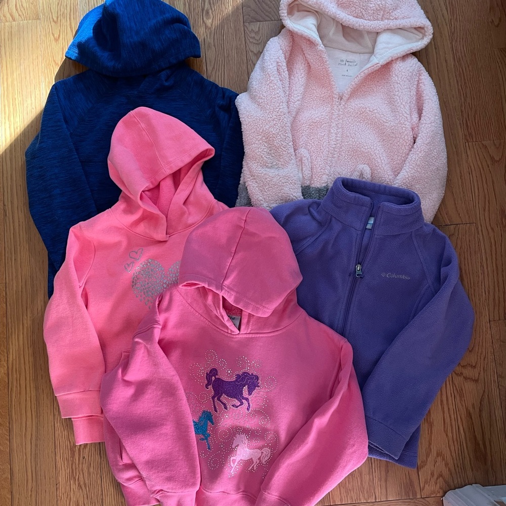 Lot of girls size 6/6x sweatshirts GUC